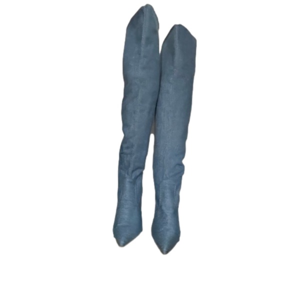 Shoes - LN DENIM OVER THE KNEE BOOTS